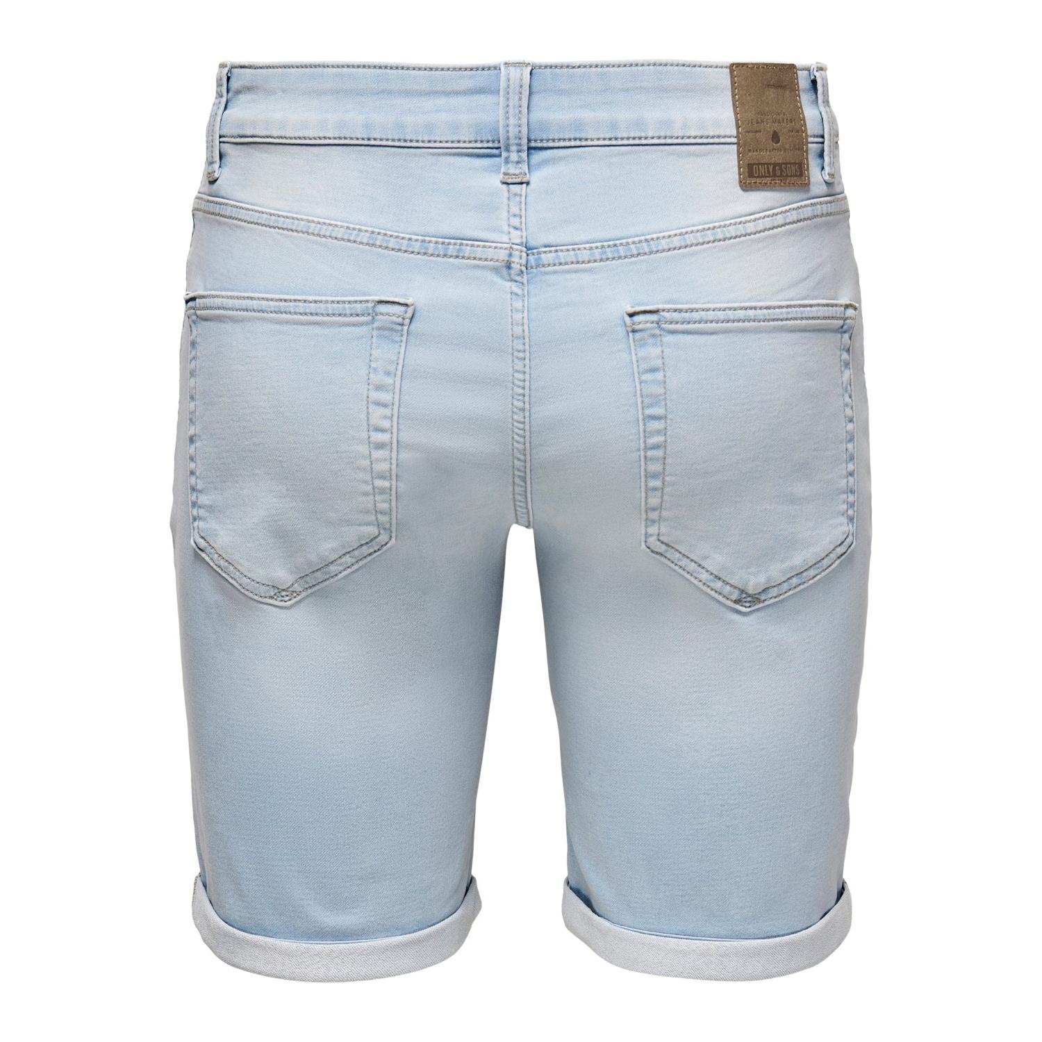 Only & Sons mod. 22018587 Bermuda 5 bolsillos tejana de aspecto desgastado