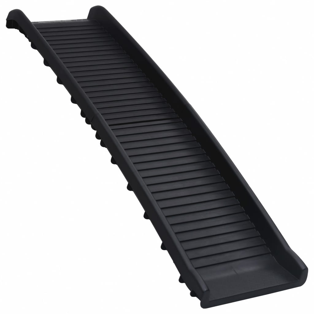 vidaXL Rampa para perros plegable negra 155,5x40x15,5 cm