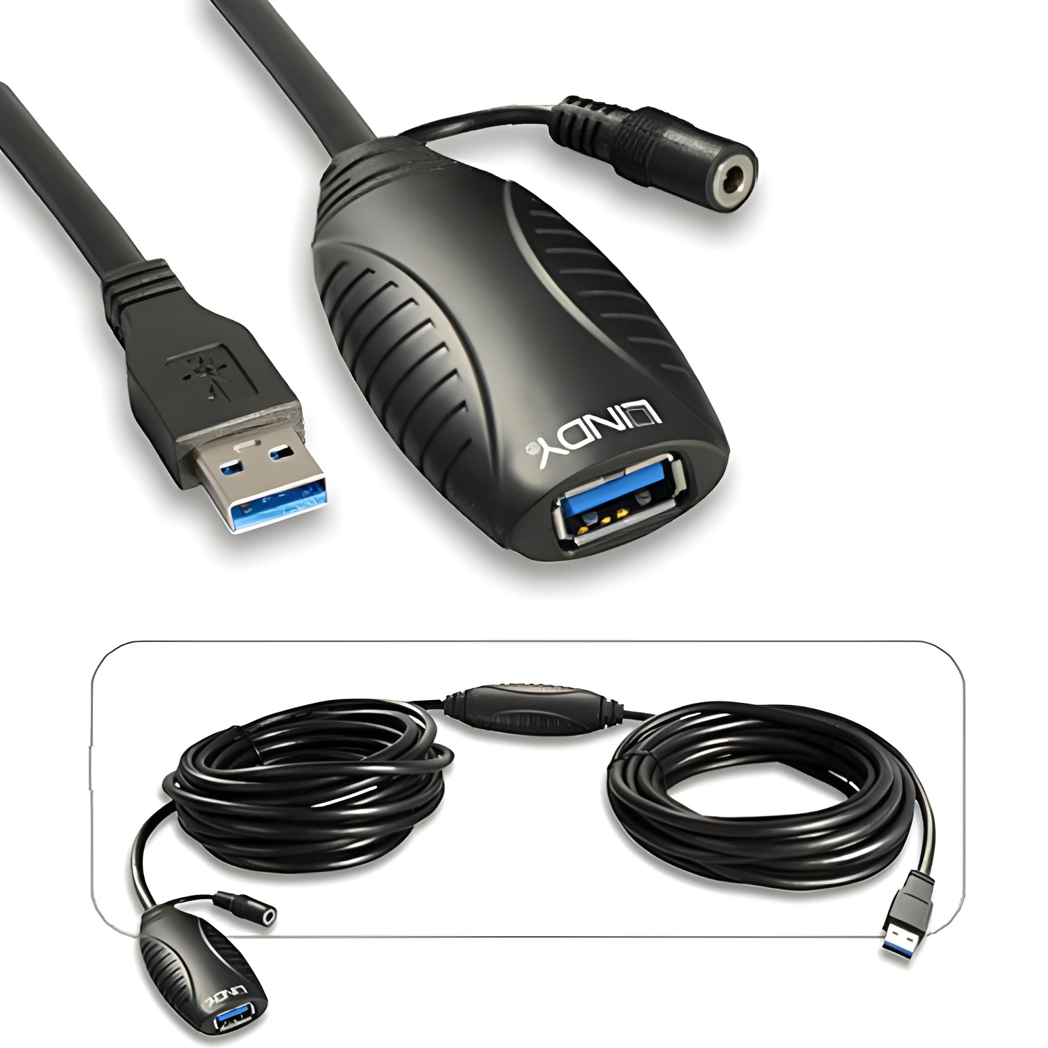 Lindy - Cable de extensión USB 3.0 (10 m)