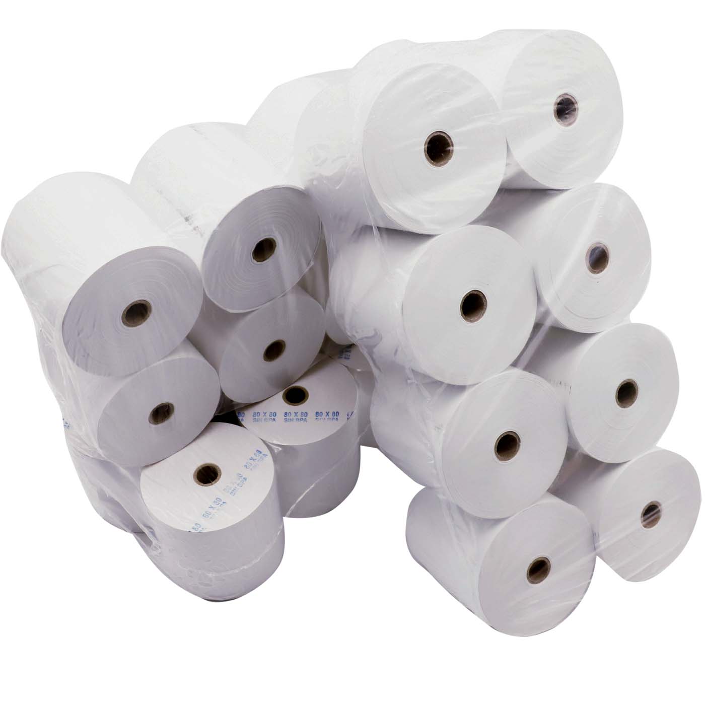 Various Rollos de Papel Térmico 80x80x12mm, para Tickets. TPV, Impresora Térmica, Datáfono, Cajas registradoras Sin Bisfenol A