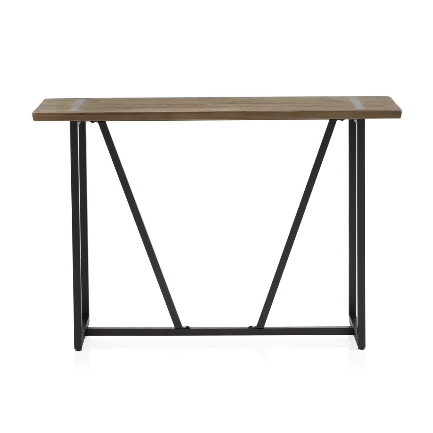 Consola De Metal Con Tapa De Madera El mejor complemento para tu hogar.