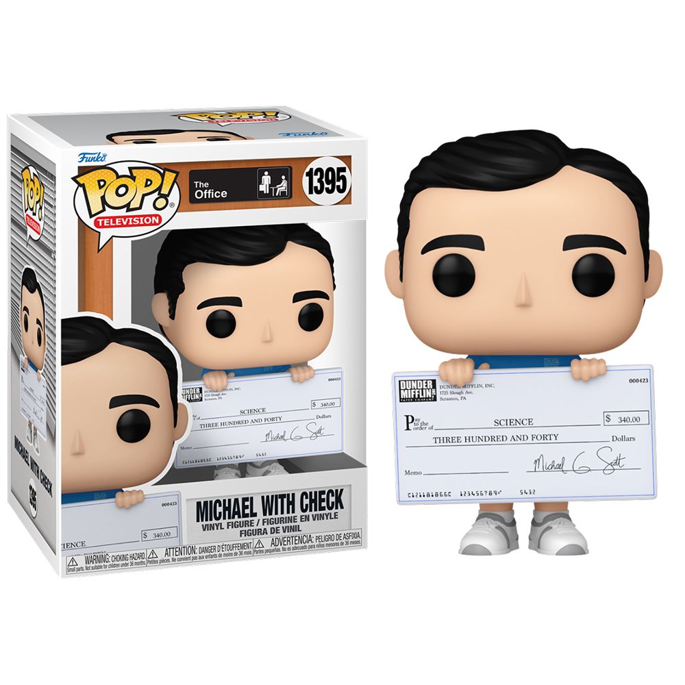 Funko Pop! The Office - Michael con Cheque, 65760, Nº1395
