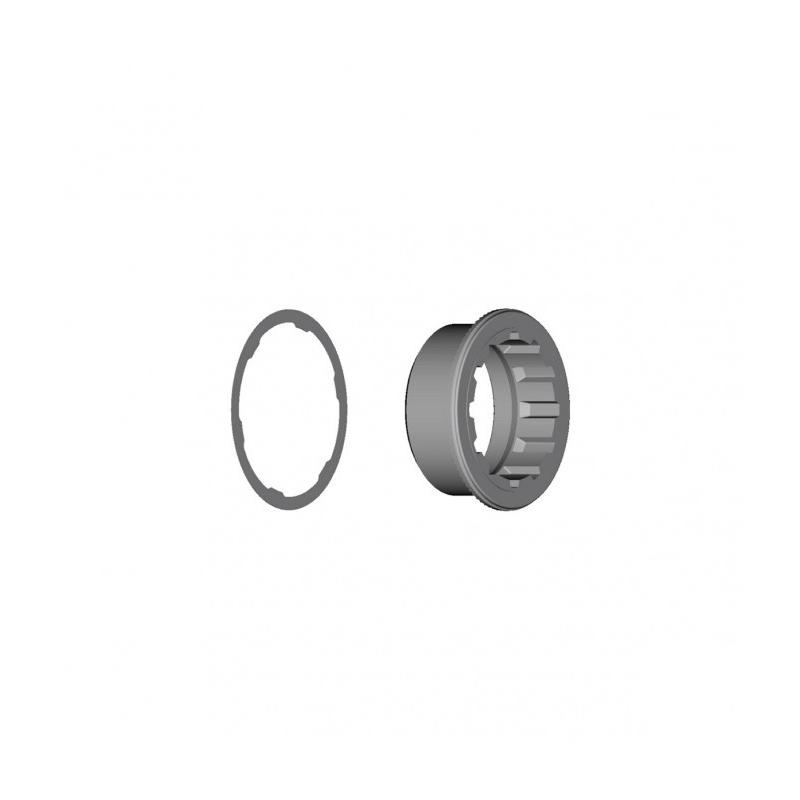 Shimano - Anillo de Cierre + Espaciador CS-M7100 para componentes de bicicleta de montaña, compatible con transmisión Shimano XTR M9100 y XT M8100, pieza original de repuesto para mantenimiento profesional