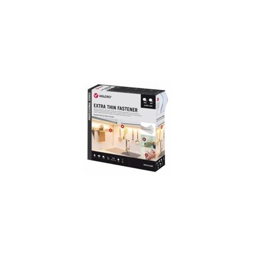 Cinta velcro RIEL CHYC extrafina blanca 20mm ancho caja 25m.