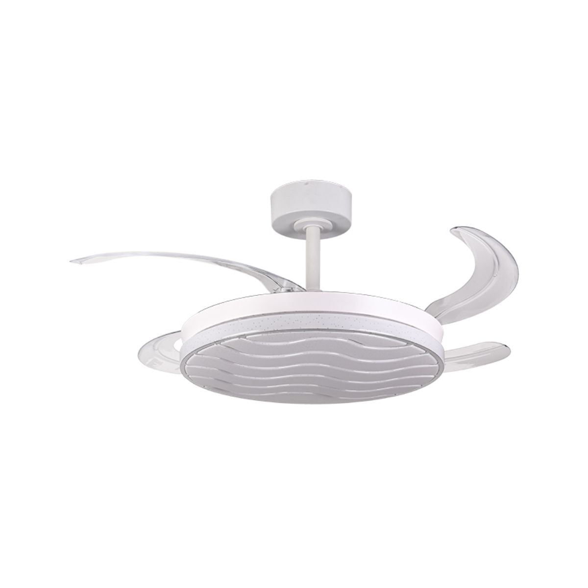 Ventilador de techo Luxor Bel Air 72W 4 aspas retráctiles blanco Ø108 cm