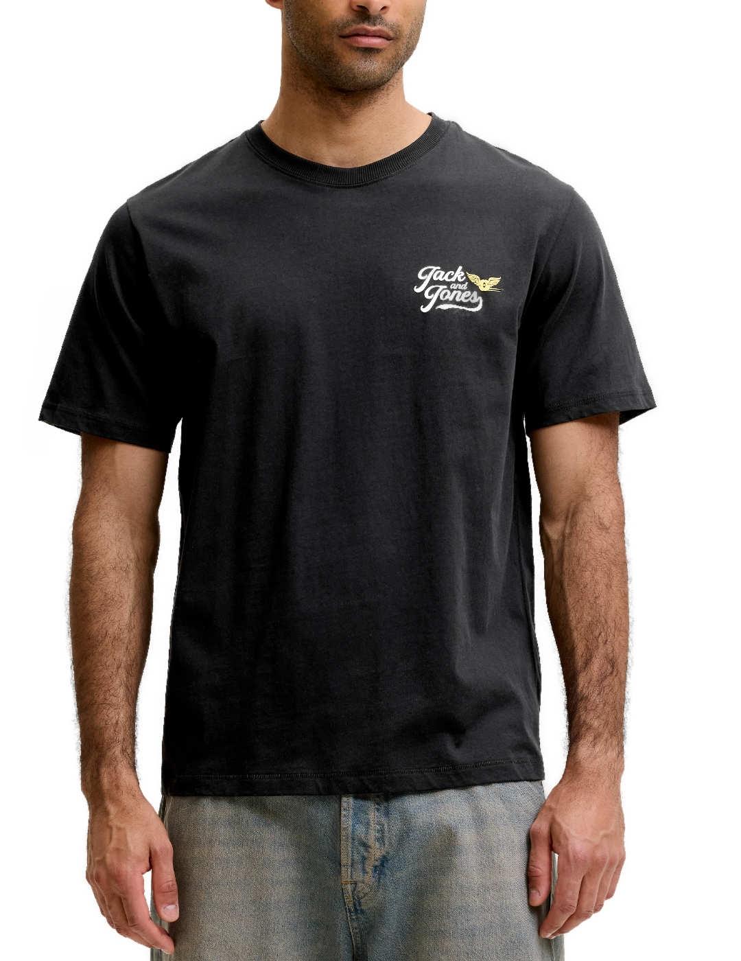 Camiseta Jack&Jones Legend negro manga corta para hombre