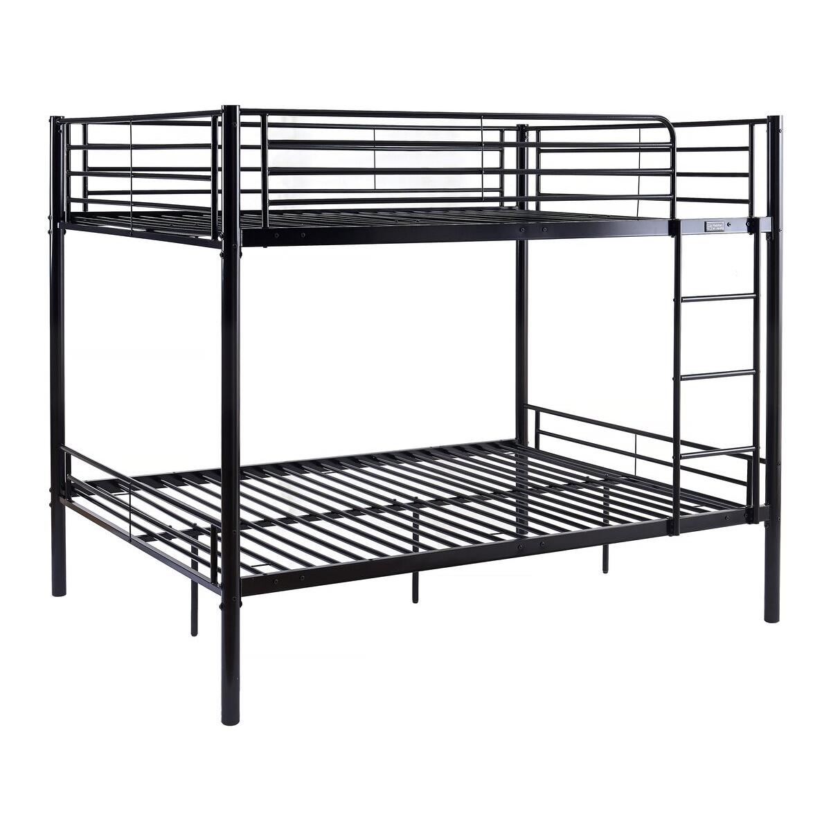 Habitat y Jardin - Litera doble "Adam" - Somier incluido - 140 x 190 cm - Negro