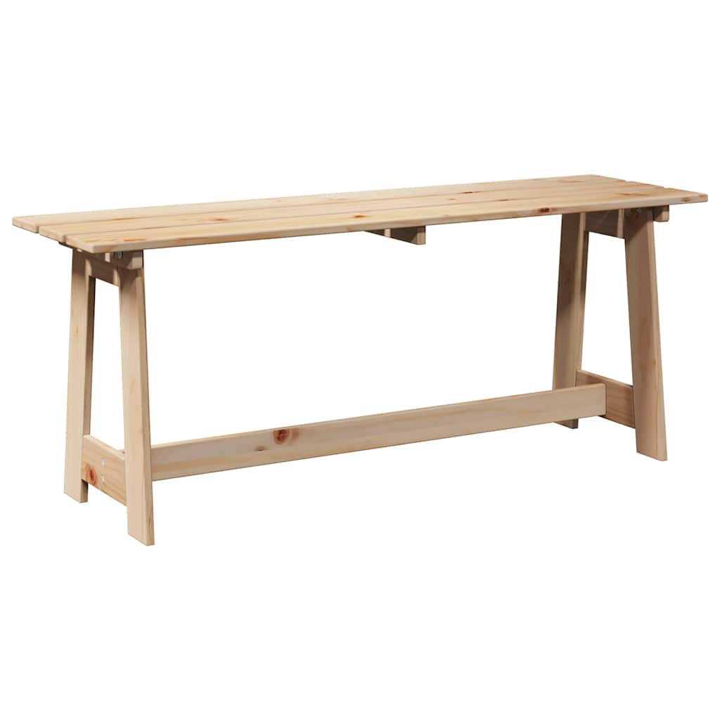 vidaXL Banco de exterior Natural 119 x 37 x 47 cm