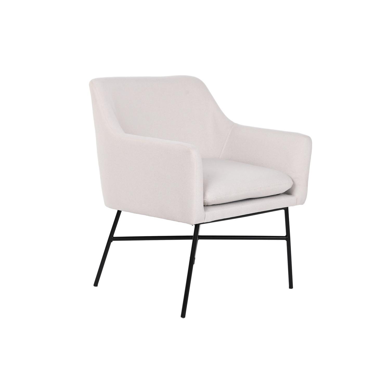 SILLON POLIESTER METAL 66X62X75 GREIGE FIJALO MB207895