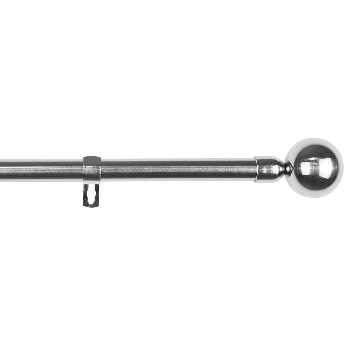 Barra de Acero Sencilla Forja Universal Extensible, Barra de Cortinas Decorativa Extensible de Acero ideal para Salón, Comedor, Habitación, Oficina- Bola