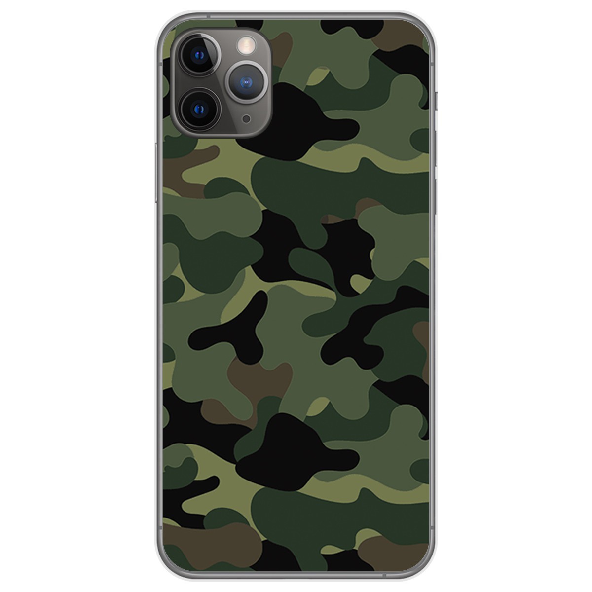 Tumundosmartphone Funda Gel Tpu para Iphone 11 Pro Max (6.5) diseño Camuflaje Dibujos