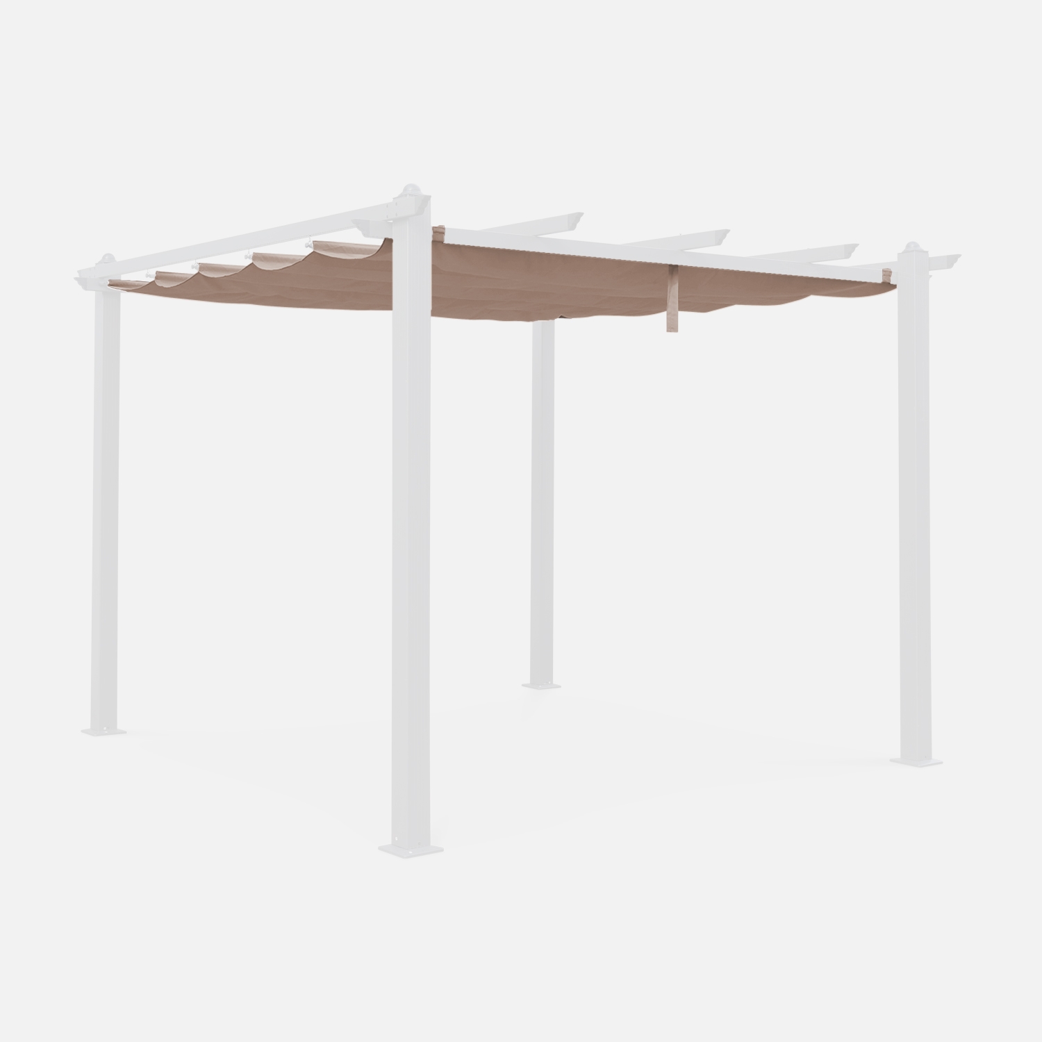 sweeek - Techo de repuesto para pérgola 3x3m , Cubierta de pérgola Condate , 277x250x1