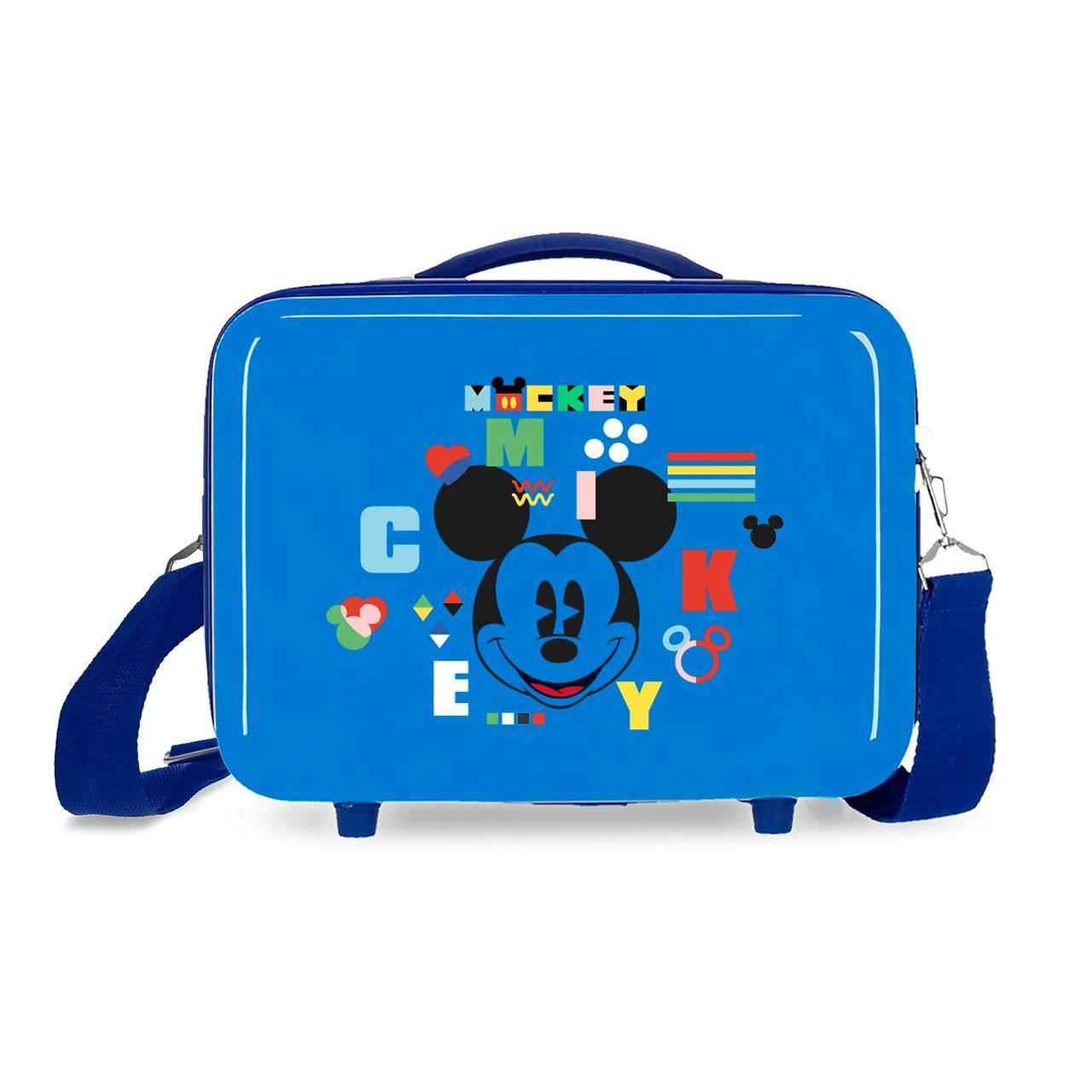 Neceser Abs Disney Mickey shape shifter azulon 21x29x15cm