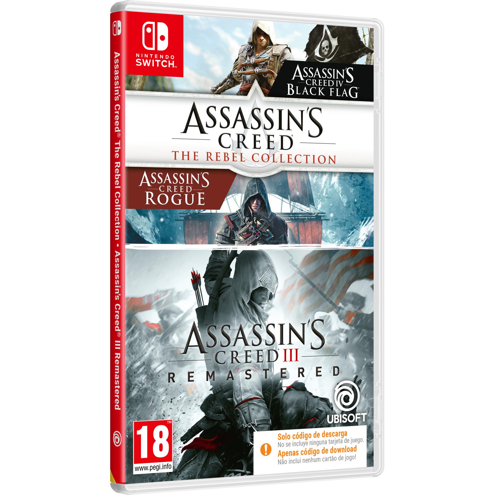 Assassin's Creed III + Rebel Collection bundle CIB para Nintendo Switch (Edición española)