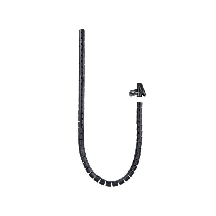 NANOCABLE 10.36.0003-BK - Organizador de Cables Flexible 25 mm, Color Negro, 3 m