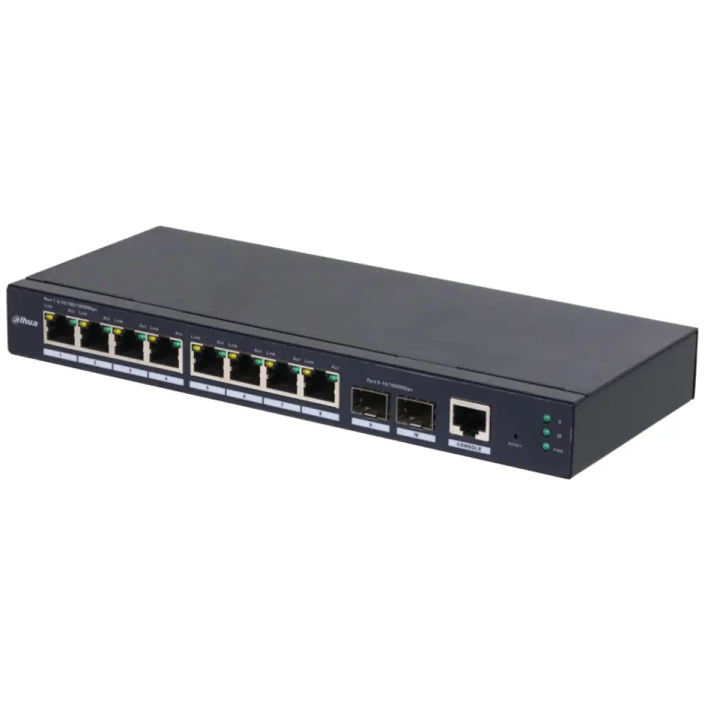 Switch Dahua SG4010-2F 8 Puertos Gigabit + 2 SFP Gestionado L2
