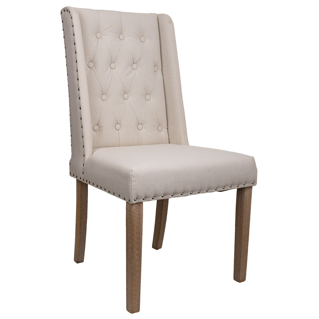 WANDERLUST DECO Silla de Madera Tapizada para Comedor con Diseño Elegante y Alta Calidad