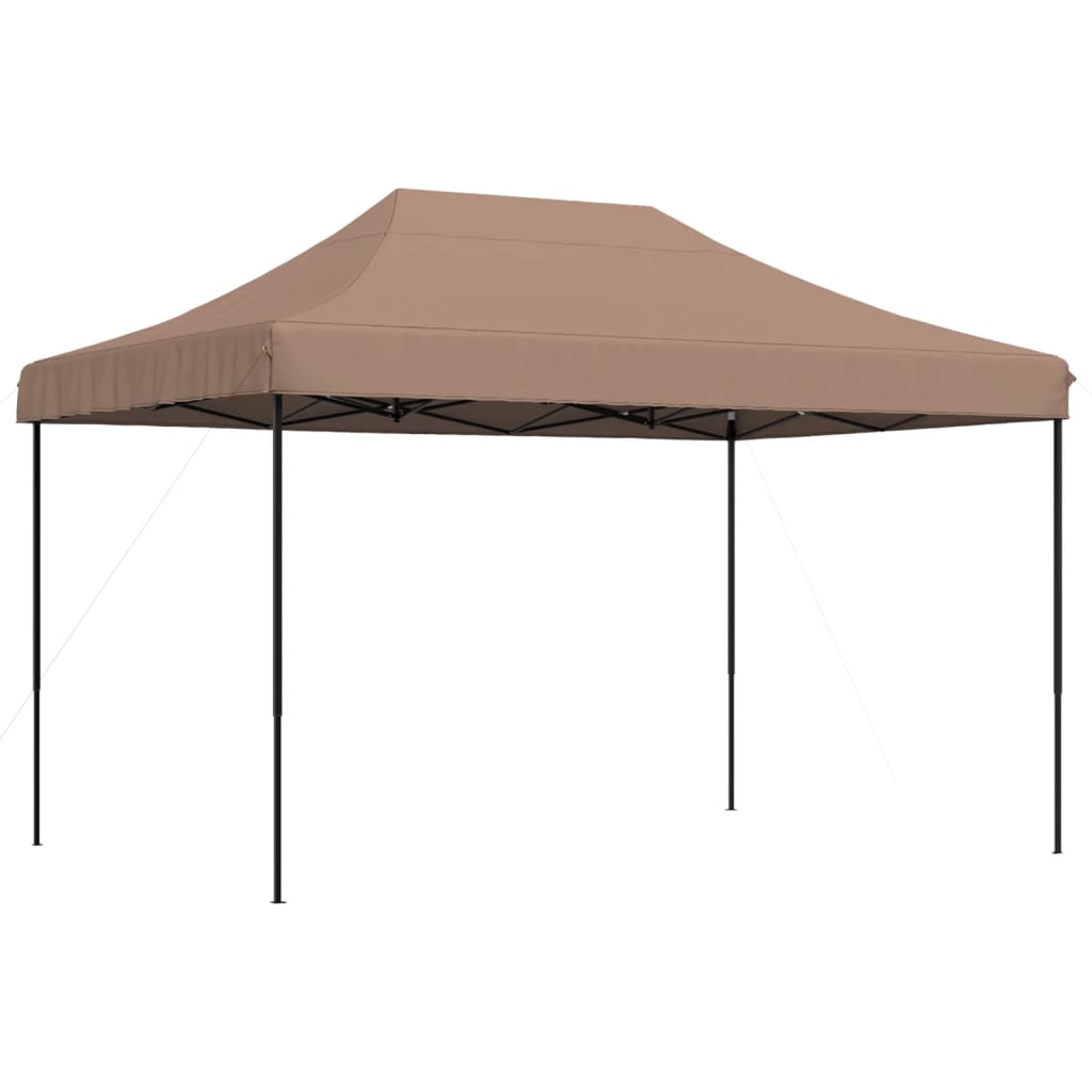 vidaXL Tienda de fiesta plegable Pop-Up marrón 410x279x315 cm