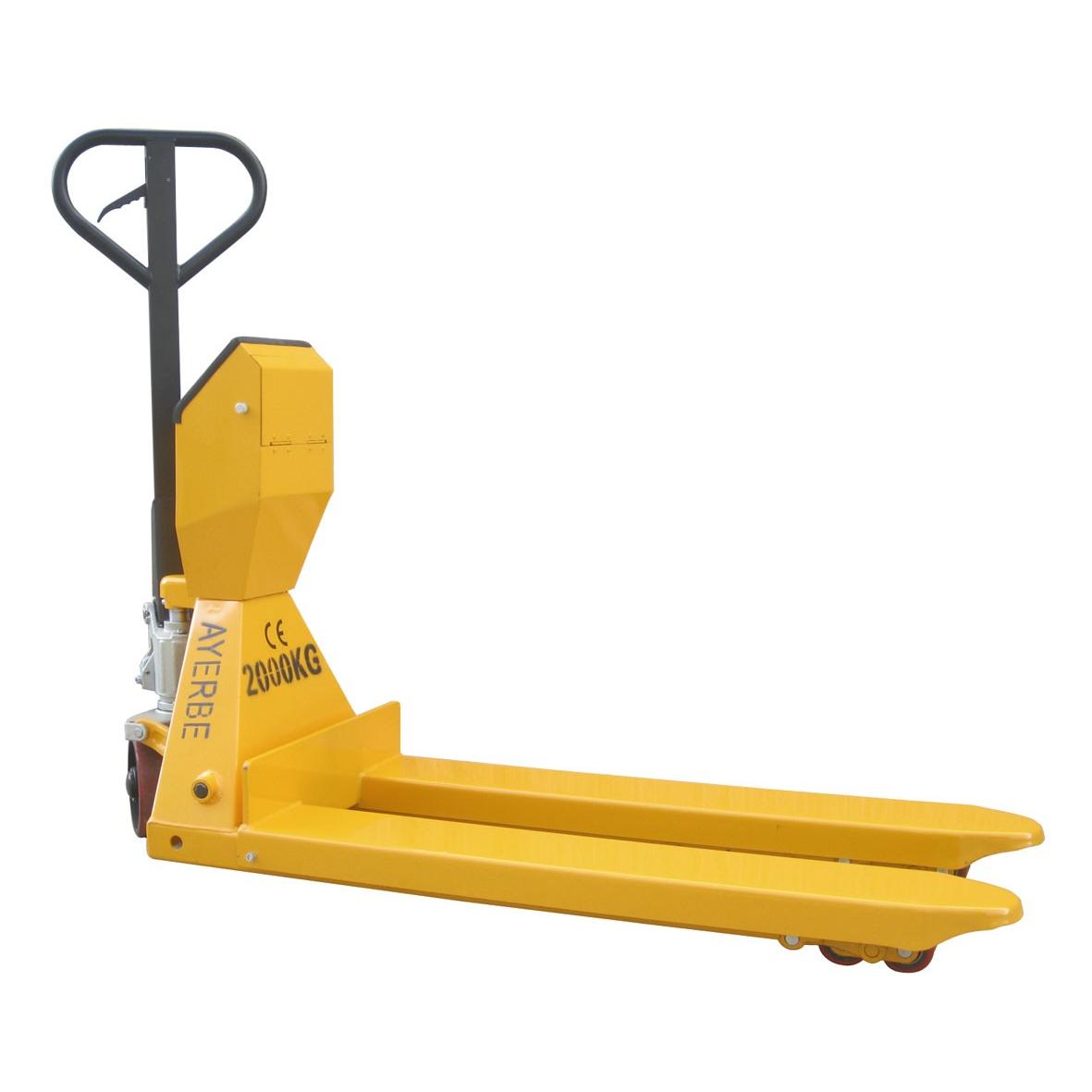 Transpaleta AYERBE 2500-TE con Impresora Escala 0-2500 Kg