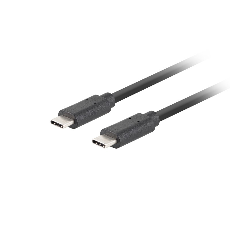 Lanberg - CA-CMCM-32CU-0010-BK cable USB 1 m USB 3.2 Gen 2 (3.1 Gen 2) USB C Negro CA-CMCM-32CU-0010-BK
