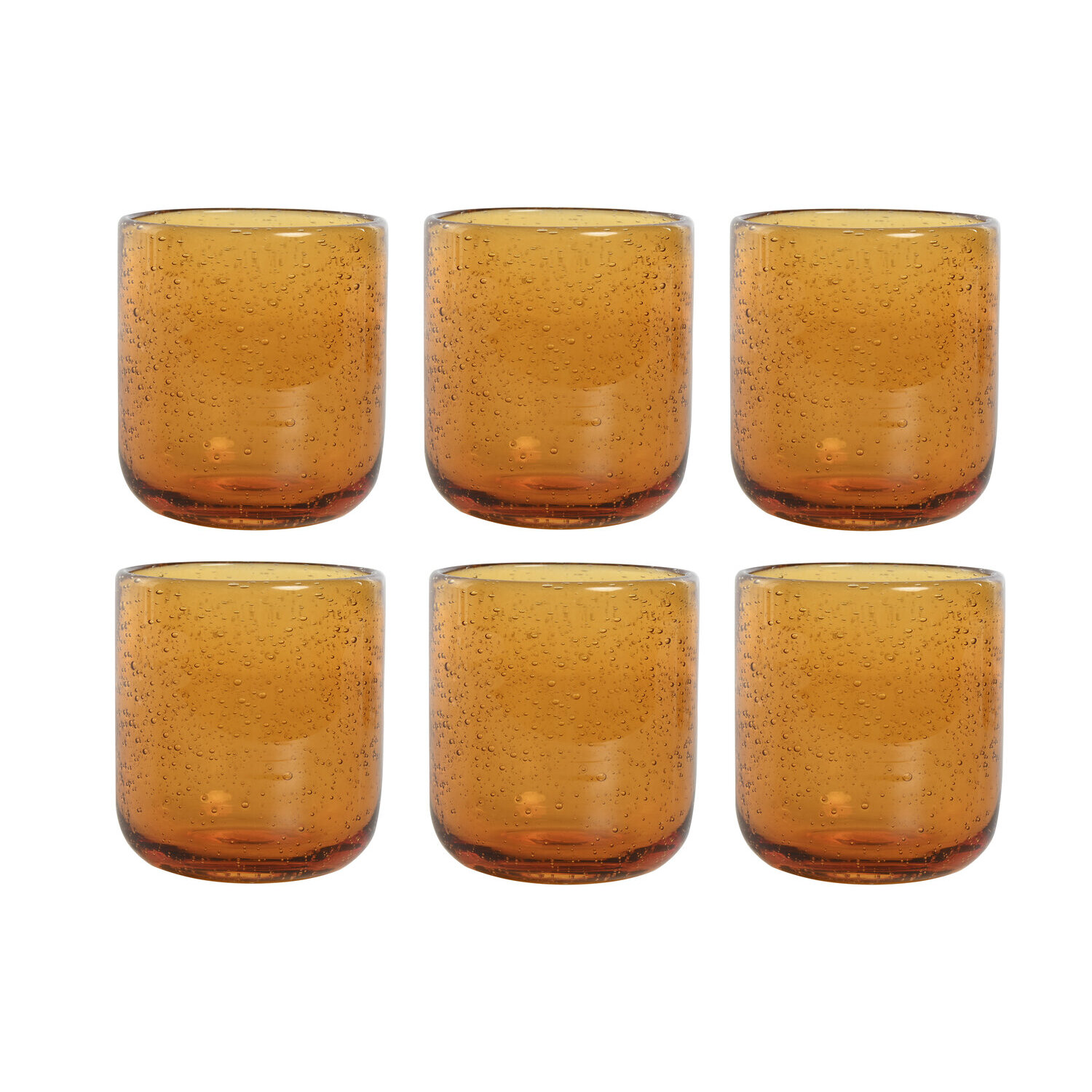 Vaso set 6 cristal 8,3x8,3x9,3 320ml burbujas El mejor complemento para tu hogar.