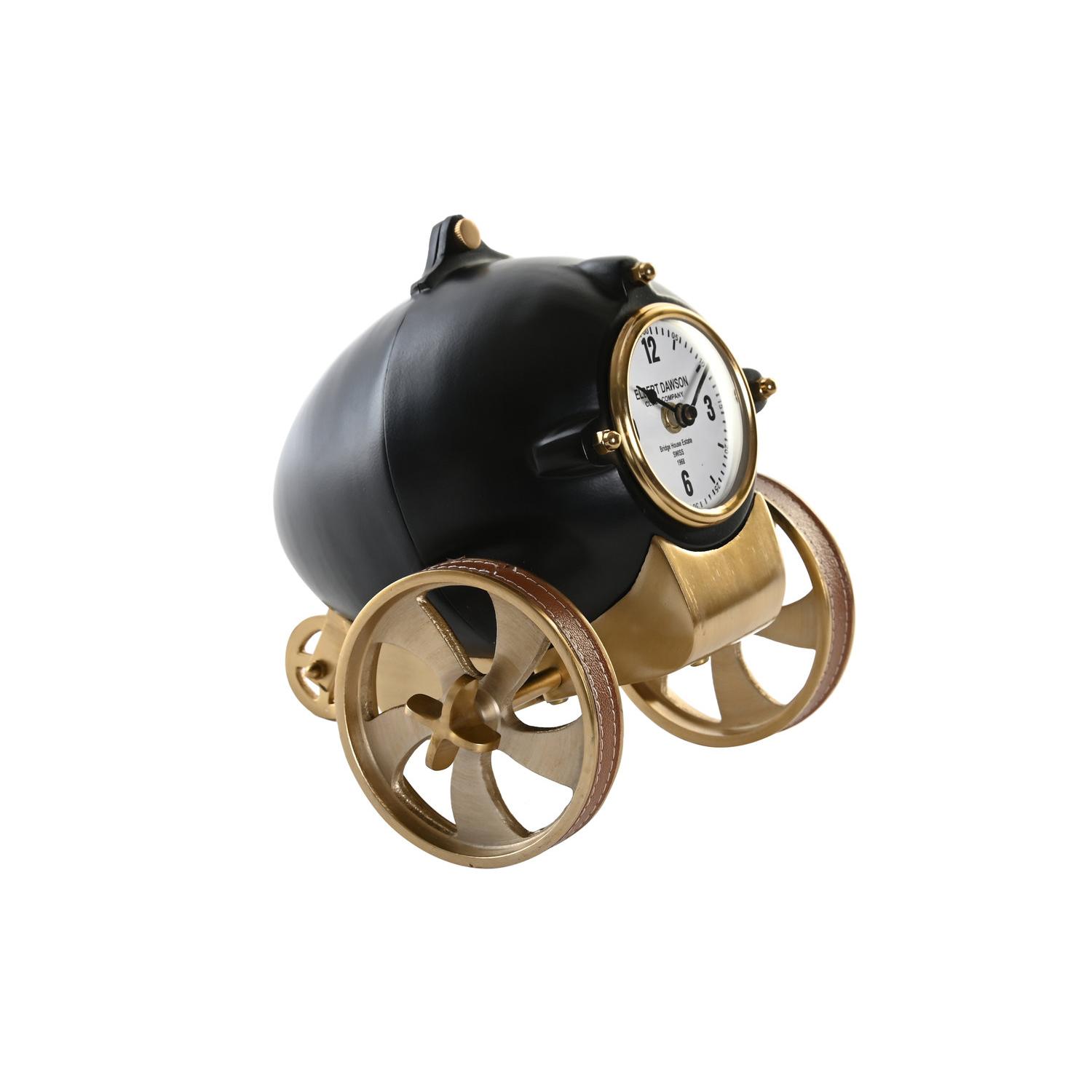 Reloj Sobremesa Aluminio Resina 20,5X20,5X21,5 El mejor complemento para tu hogar  -Fijalo-