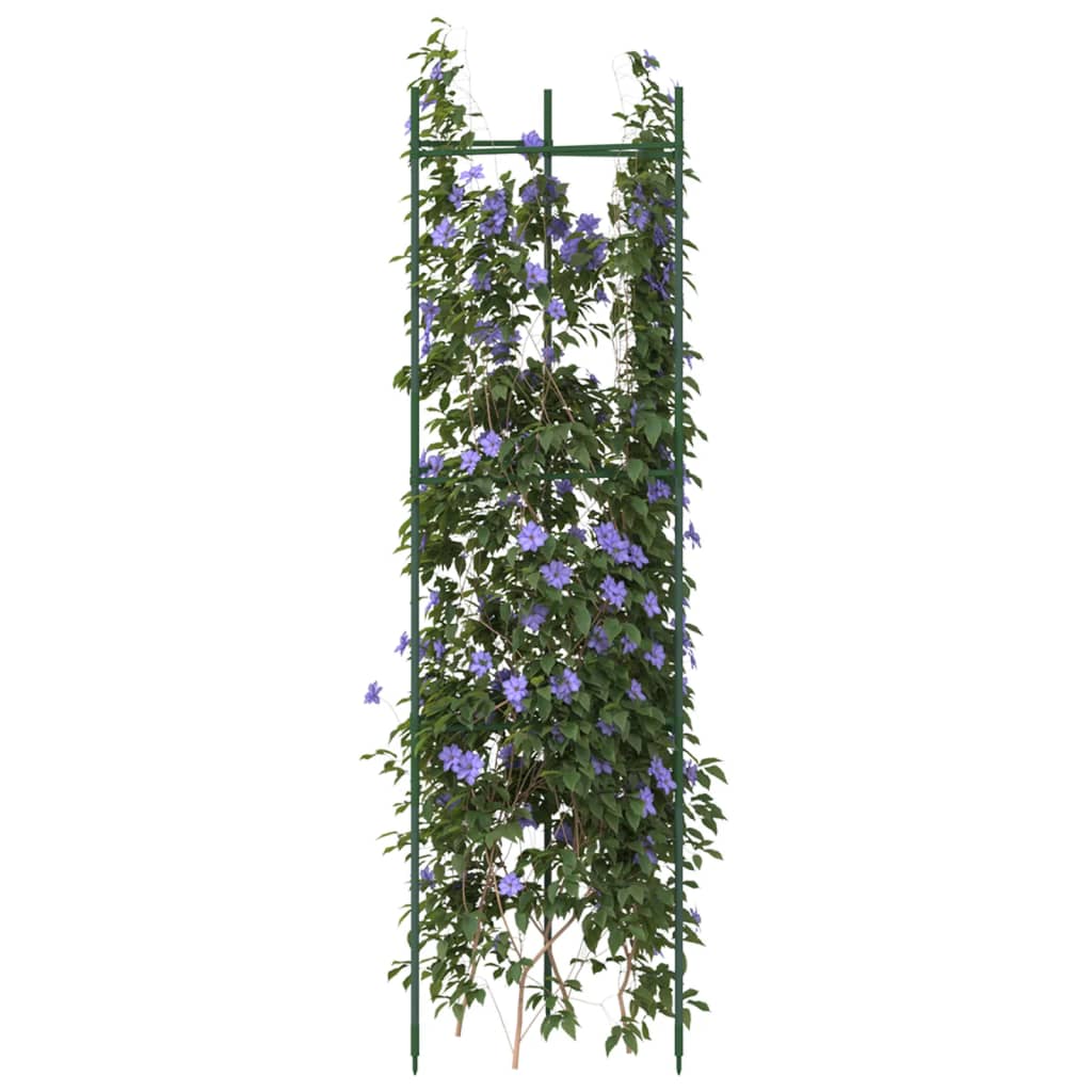 vidaXL Tutores para tomates (8 unidades) acero y PP Dimensiones 116 cm, 154 cm