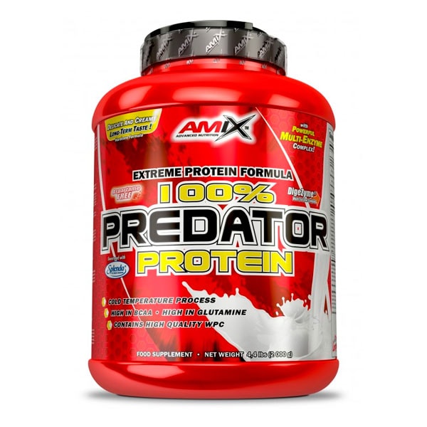 AMIX Predator Protein - 2 Kg  Suero de Leche en Polvo para Recuperación Muscular y Rendimiento Deportivo