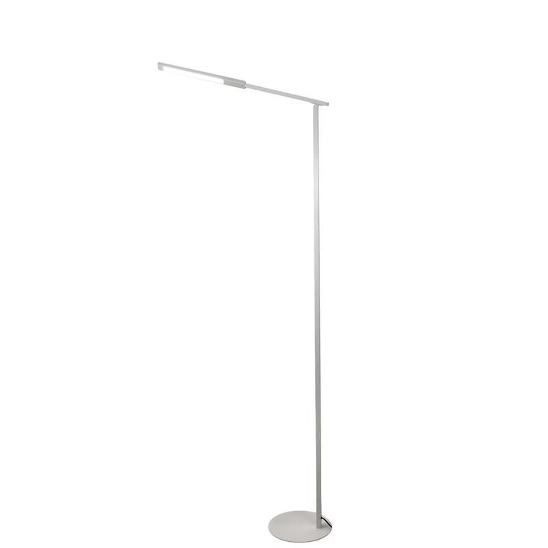 Ideal - Lámpara de pie LED blanca orientable de metal H.130 cm Fabas Luce - Luz LED integrada de 10W CCT (3000K 4000K 5000K 6000K)
