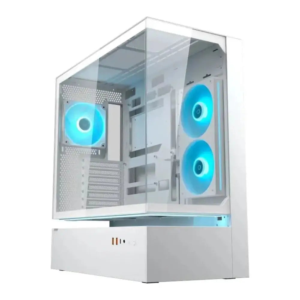 Torre PC Caja Cougar CGR-2DA4W-M ATX Midi Tower Blanca Cristal RGB Gaming