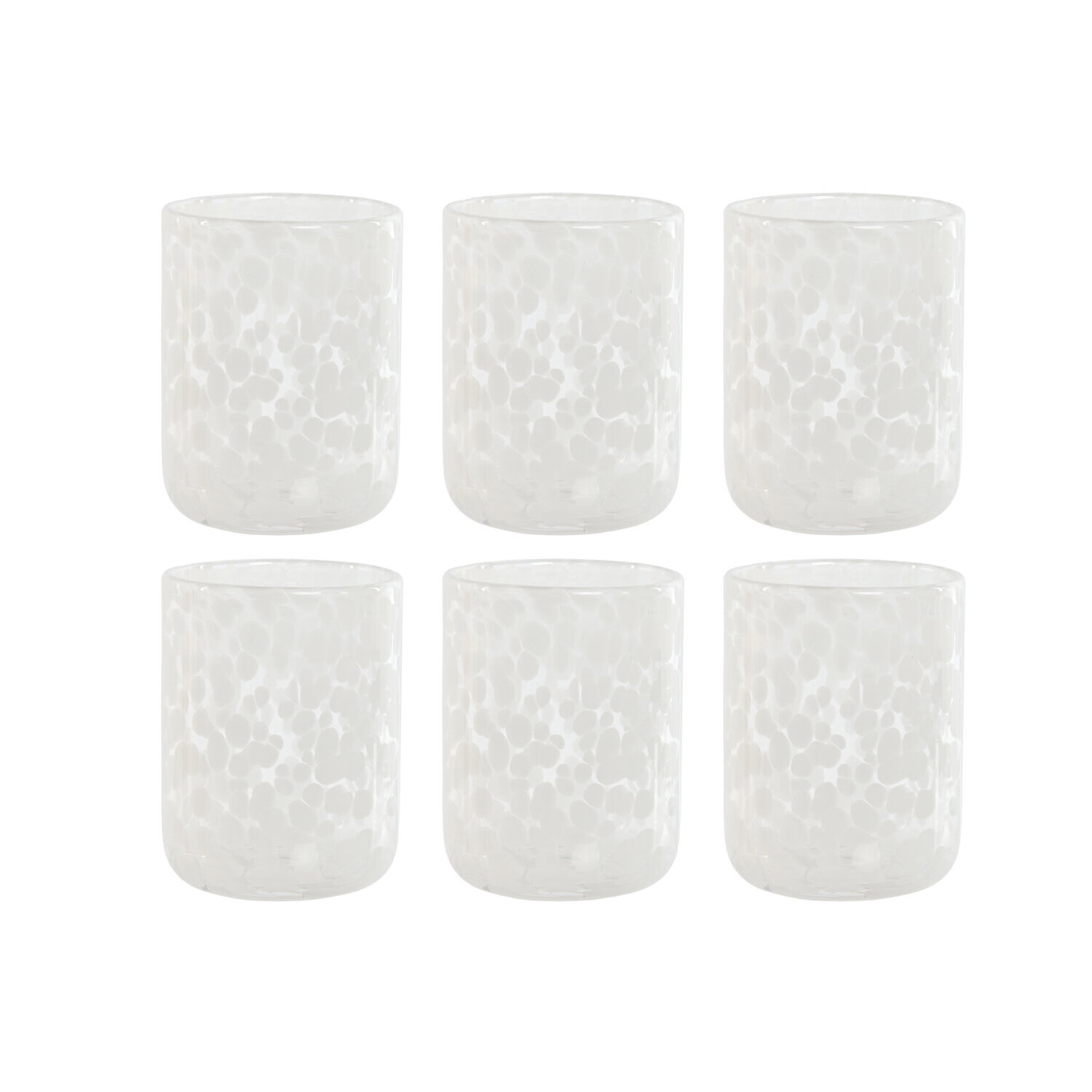 Vaso set 6 cristal 8,3x8,3x10,5 320ml vintage El mejor complemento para tu hogar.