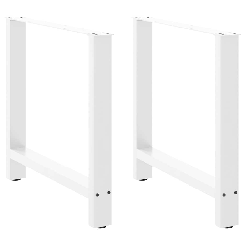 vidaXL Patas para mesa de comedor (2 unidades, 70 x 72-73 cm, acero)