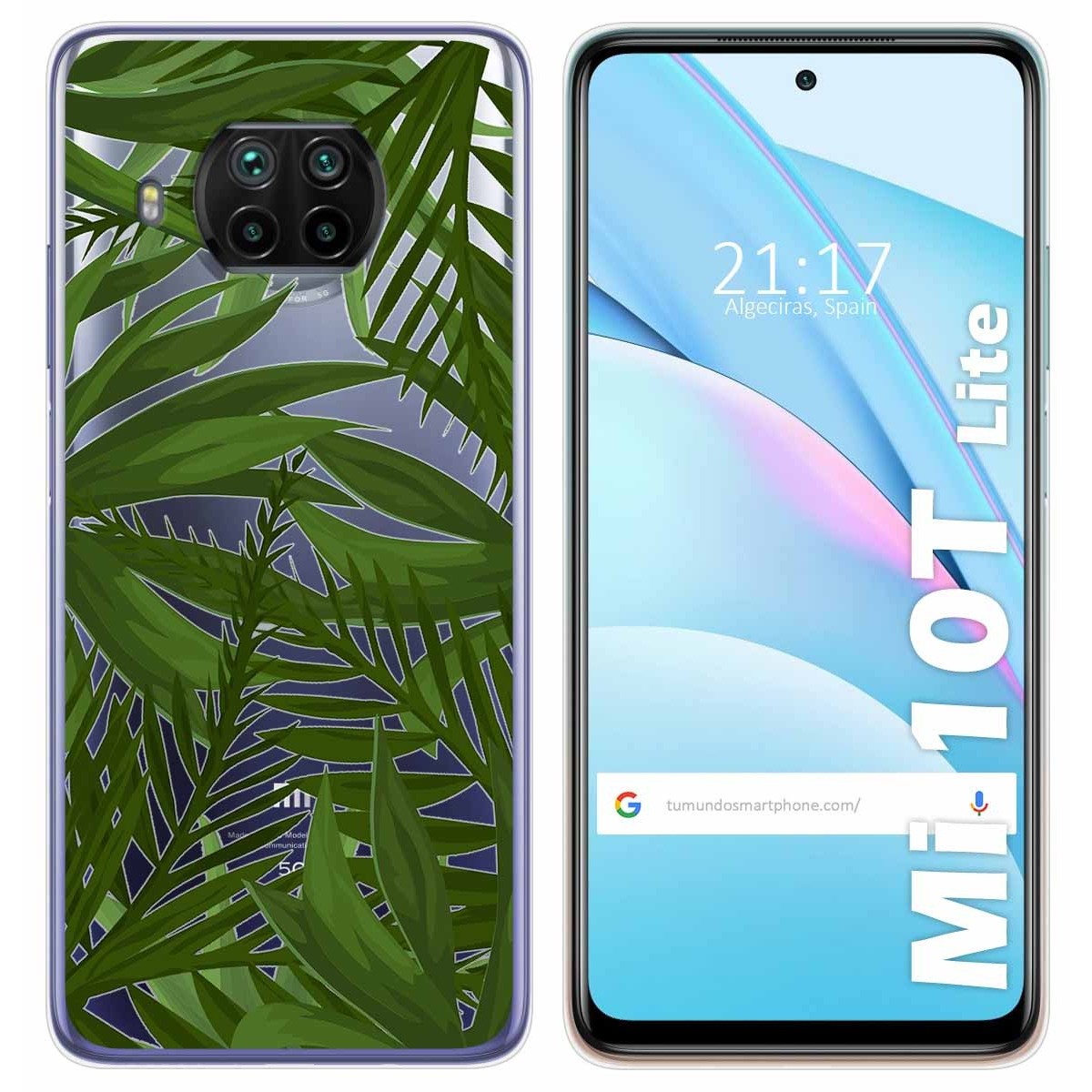 Tumundosmartphone Funda Gel Transparente para Xiaomi Mi 10T Lite diseño Jungla Dibujos