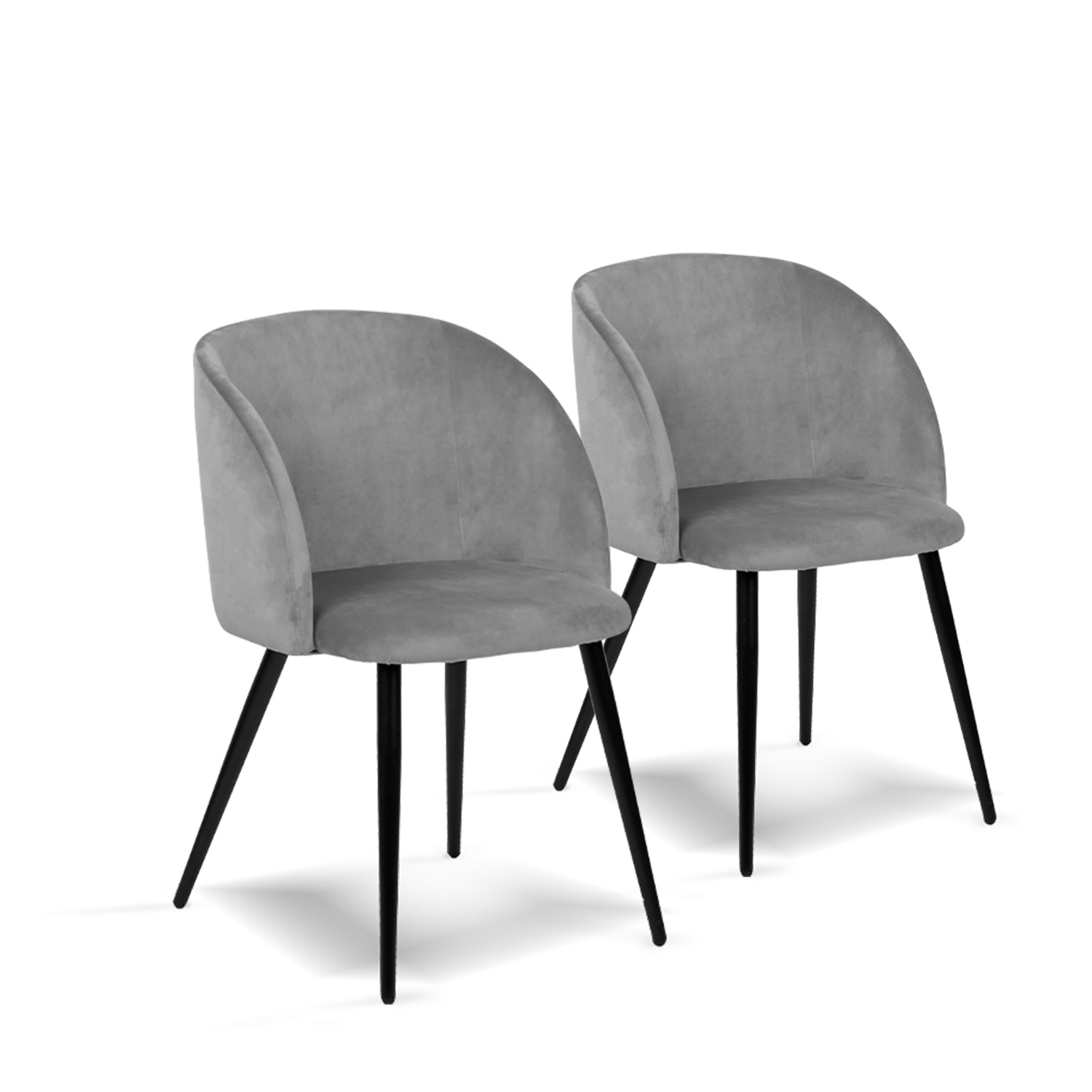 Furniture Style S.L. - Pack de 2 Sillas de Comedor Vintage Keren en Terciopelo
