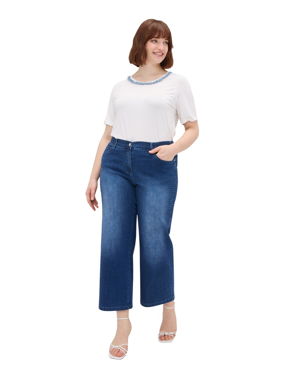 Fiorella Rubino - Jeans cropped full hotfix