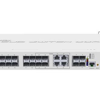 HUB Switch puertos 4 puertos Combo SFP MIKROTIK CRS328-4C-20S-4S+RM  | 20 ranuras de módulo SFP y 4 ranuras de módulo SFP+, Blanco