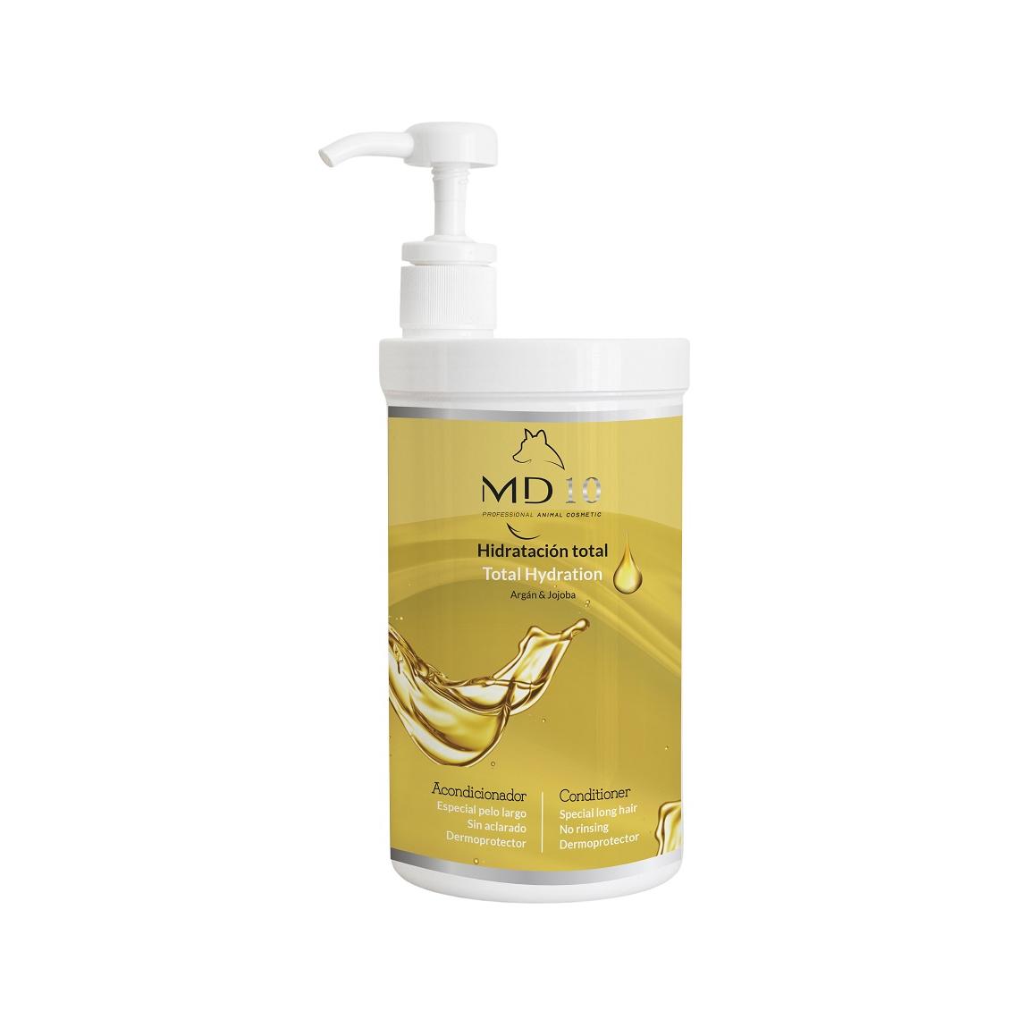 Acondicionador para Perros Superhidratante - Desenredante de Pelo para Perros - Con Aceite de Argán y Aceite de Jojoba - Elimina Nudos y Aporta Brillo - Sin Aclarado - MD10 COLLECTION