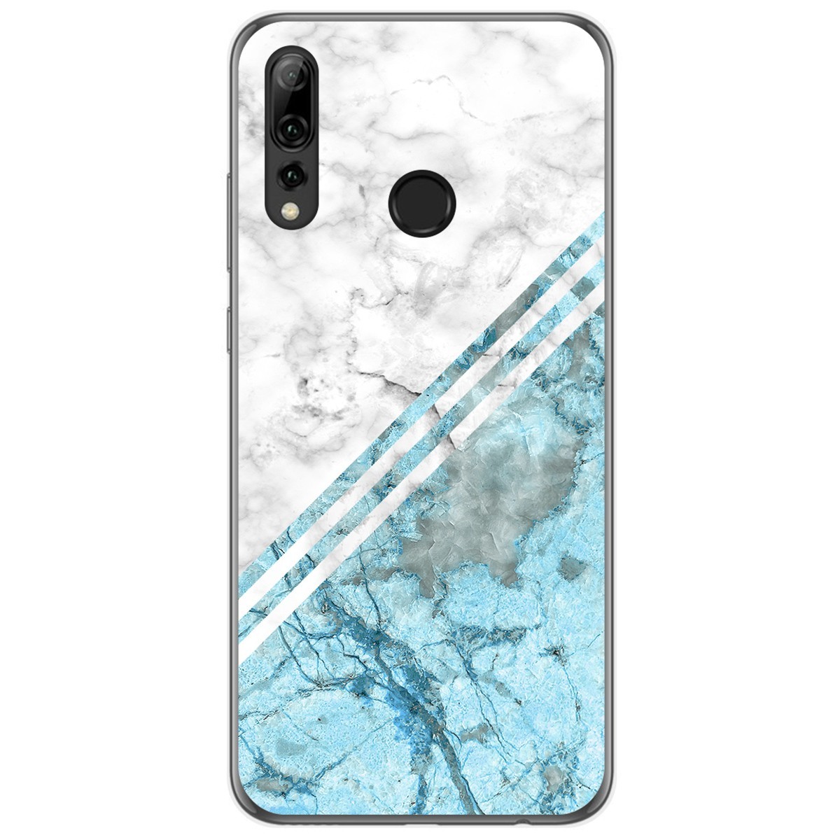 Tumundosmartphone Funda Gel Tpu para Huawei P Smart Plus 2019 diseño Mármol 02 Dibujos