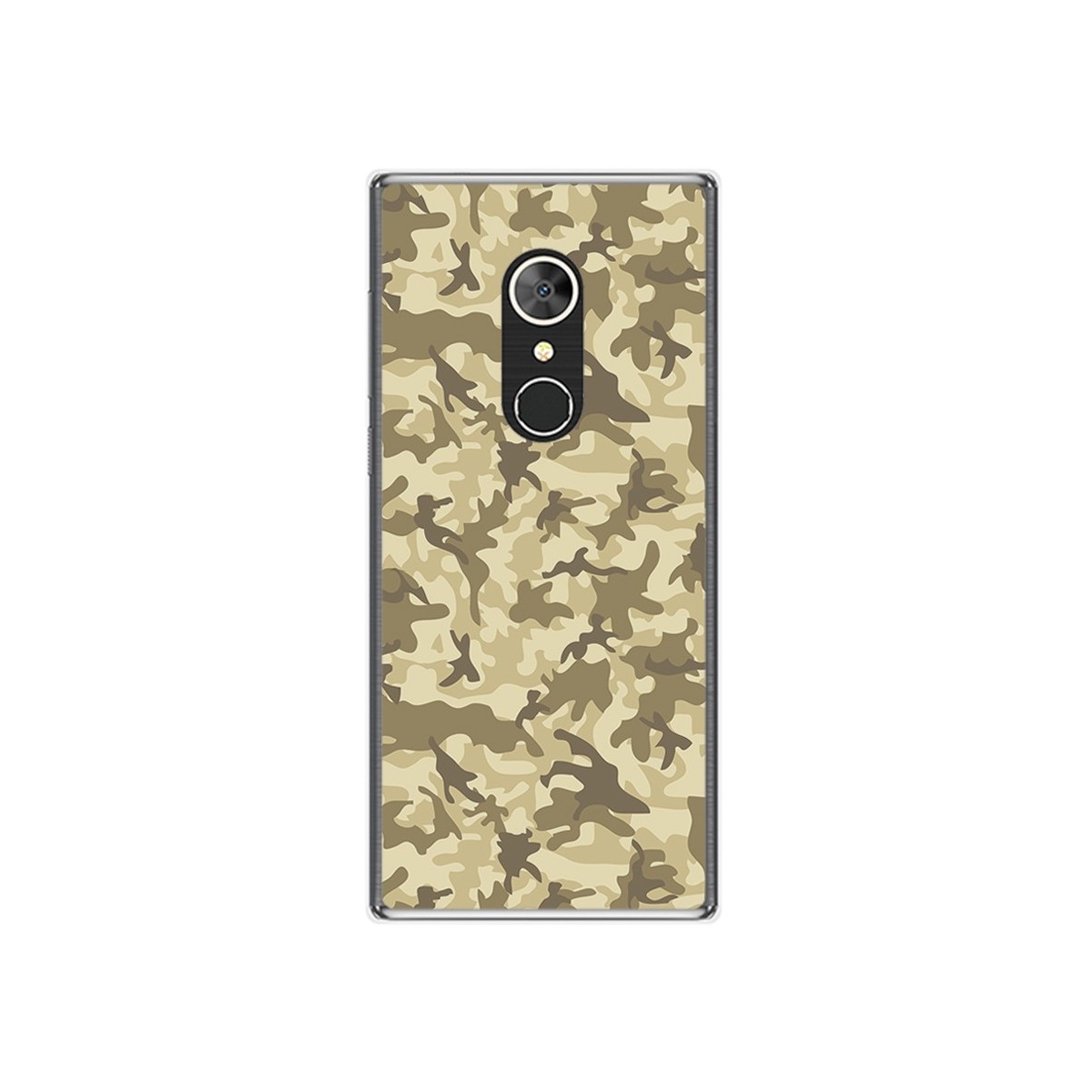 Tumundosmartphone Funda Gel Tpu para Alcatel 5 Diseño Sand Camuflaje Dibujos