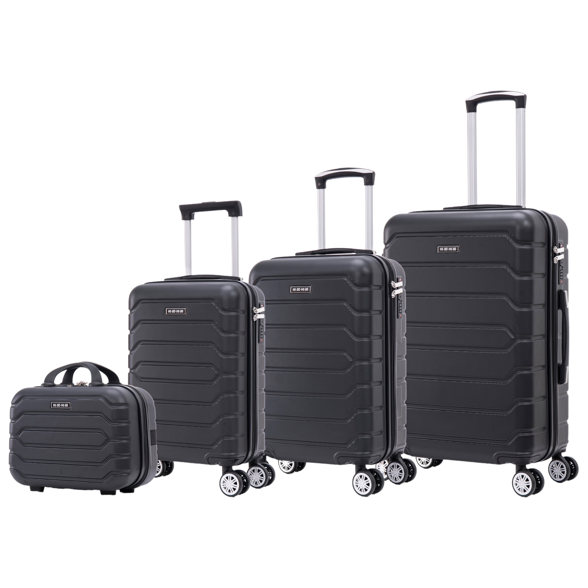 Conjunto de Maletas de Viaje Elegantes: Carcasa Ligera de PP, Cerradura Numérica, 4 Ruedas Giratorias 360°, Asa Telescópica de Aluminio  Juego de Maletas    Set Trolley Maleta Cabina（6999 M4 M005 8002 8008 FLASH-8 ）