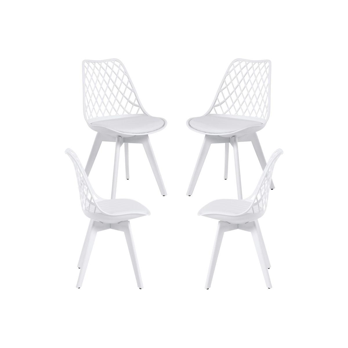 Regalos Miguel - Packs Sillas Comedor - Pack 4 Sillas Mima Suprym - Blanco