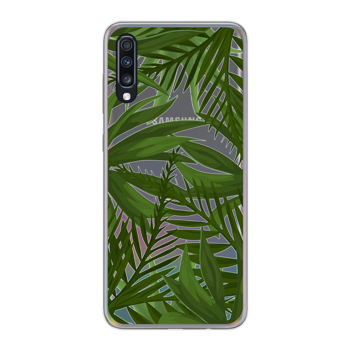 Tumundosmartphone Funda Gel Transparente para Samsung Galaxy A70 diseño Jungla Dibujos