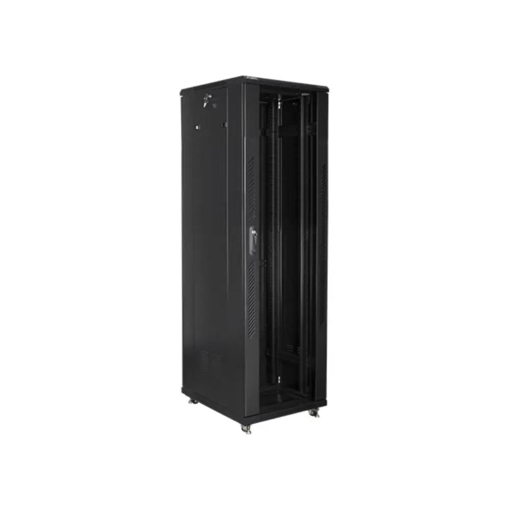 Rack Lanberg FF01-6842-12B 42U 800kg 600x800mm Ventilación 4 Ventiladores Negro IP20