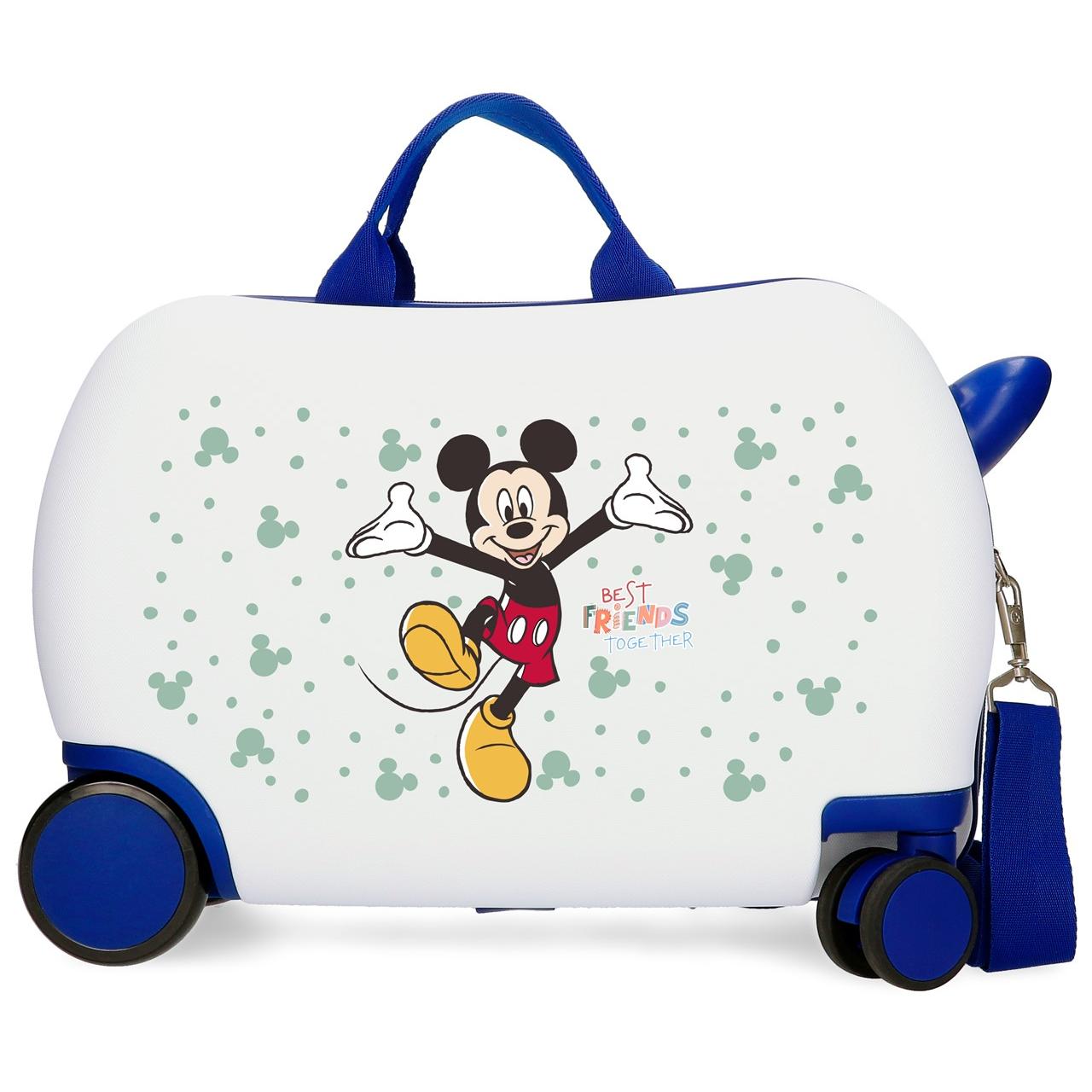 Disney - Maleta infantil Mickey Best Friends Together de ABS rígido y ligero, 45x31x20 cm