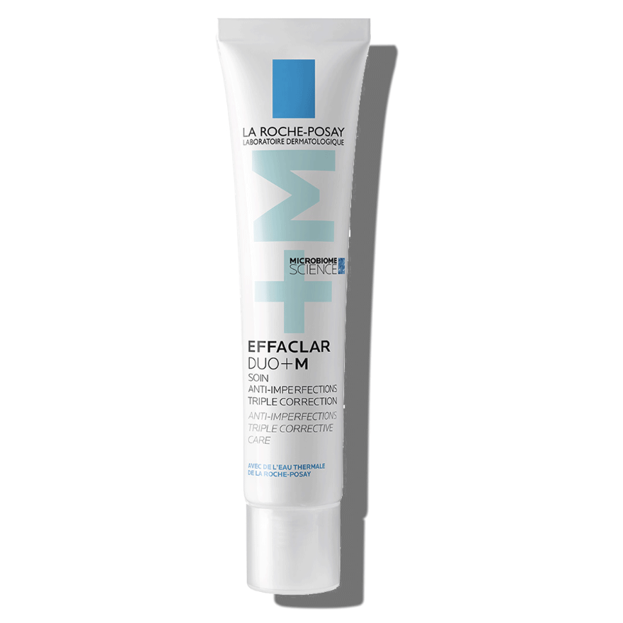 La Roche-Posay - Crema EFFACLAR DUO+M para piel grasa y acneica, tratamiento triple anti-imperfecciones con Phylobioma, corrige marcas de acné y controla el sebo, 40 ml
