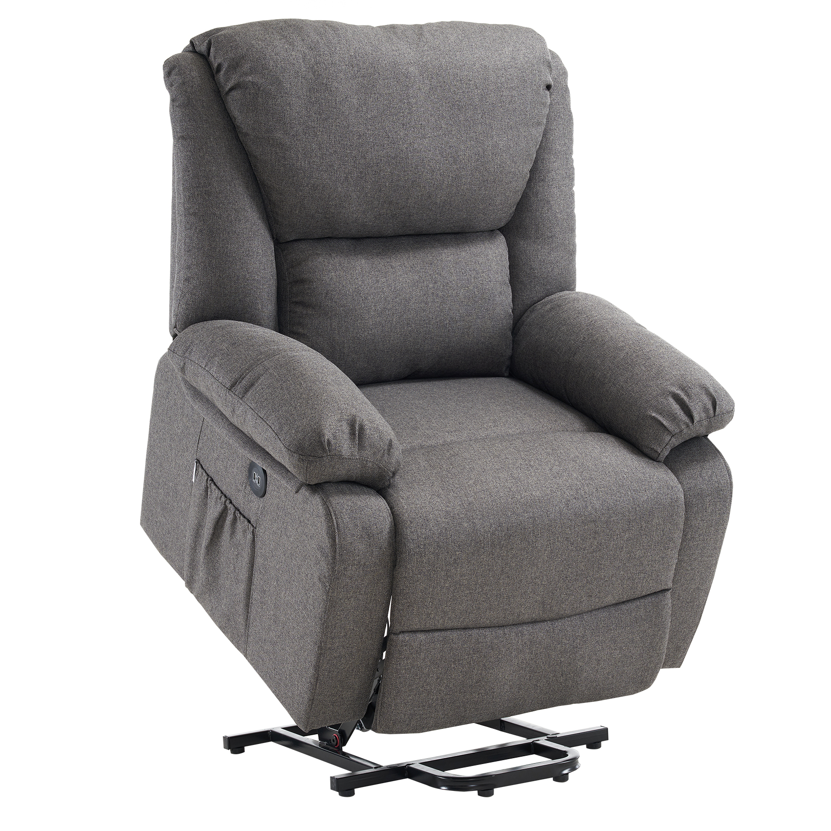 Eco-De Sillón de Masaje Relax Elevador Levantapersonas Stelvio, Reclinación Eléctrica 160º, Función Calor, Programas Auto, Vibro Ondulación, 2 Puertos USB de Recarga, A++, ECO-8520UP  Eco-De
