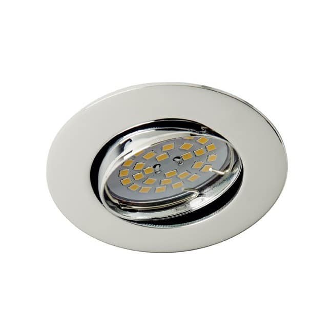 Wonderlamp Foco empotrable BASIC redondo cromo. Wonderlamp