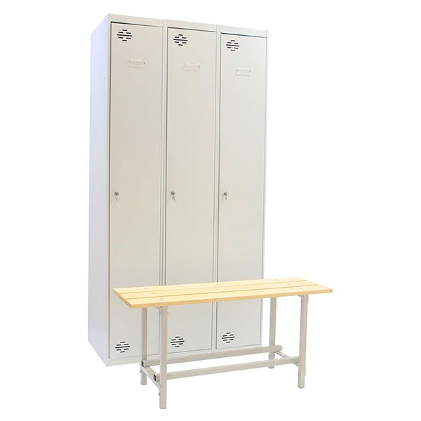 Estantería SIMONRACK Simonlocker diy sin 3/3 400 (ini+2addi+bench) gris