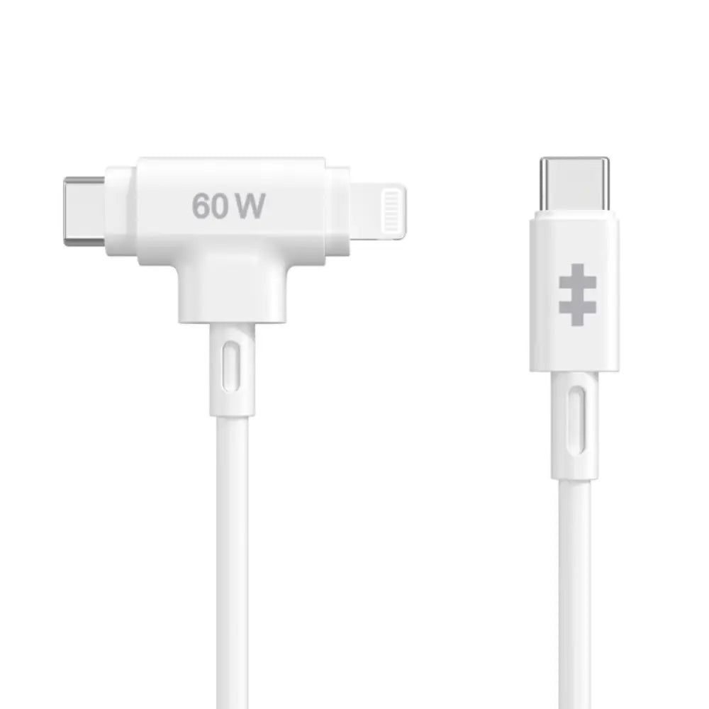 HYPER HyperJuice cable USB USB 2.0 1.5 m USB C USB C/Lightning Blanco