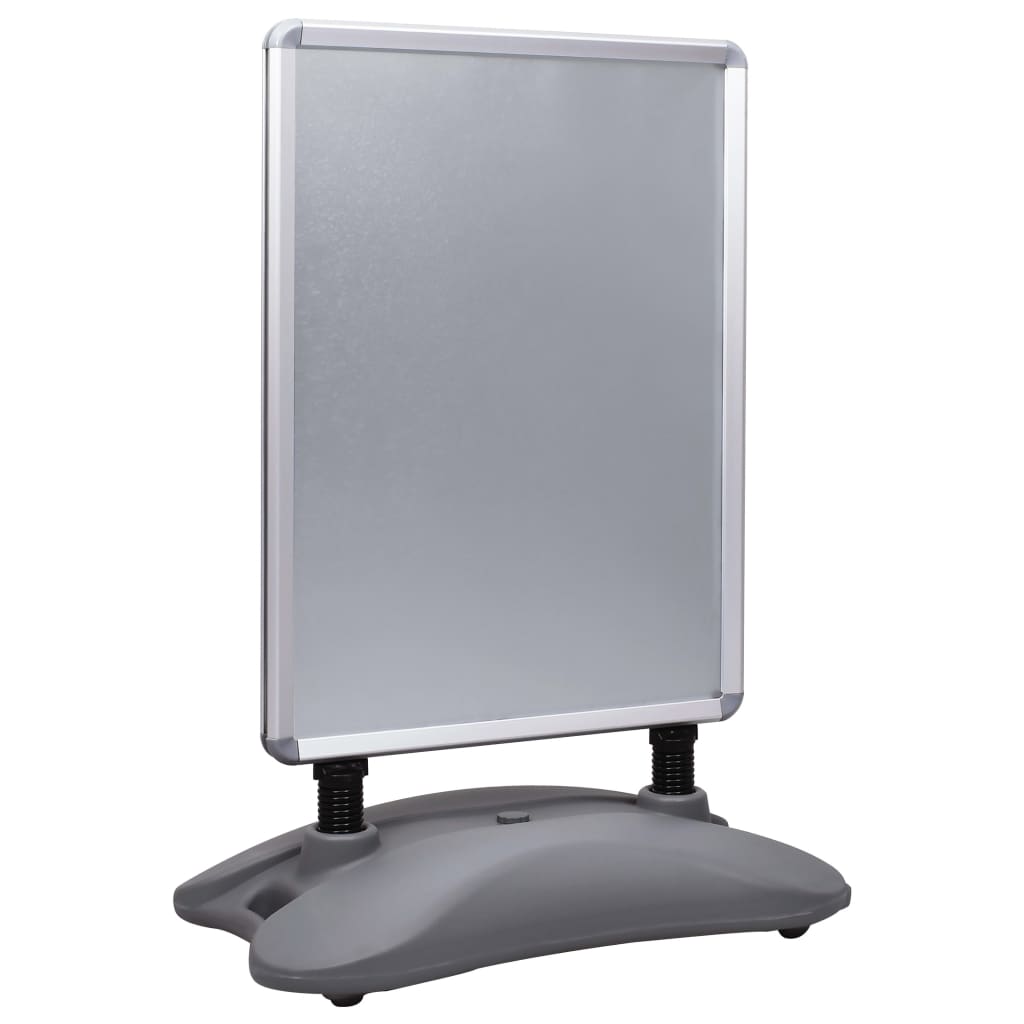 vidaXL Soporte para Carteles A1 Base de Agua Aleación de Aluminio Stand Color Negro,  Gris, y mas
